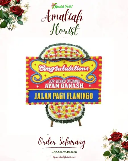 Sewa Papan Bunga Burung Dinang